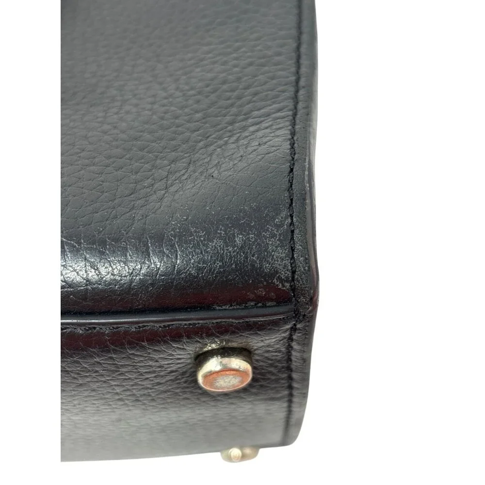 Kate Spade Hayes Medium Black‎ Pebbled Leather Handbag Purse Crossbody